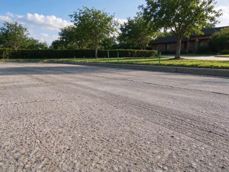 Weathered asphalt surface ready for sealcoat